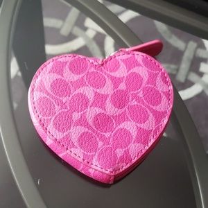COPY - Coach heart shaped coin purse